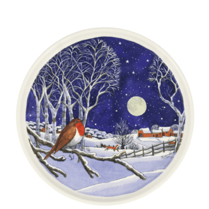 Emma Bridgewater Midnight Robin Flat Serving Plate